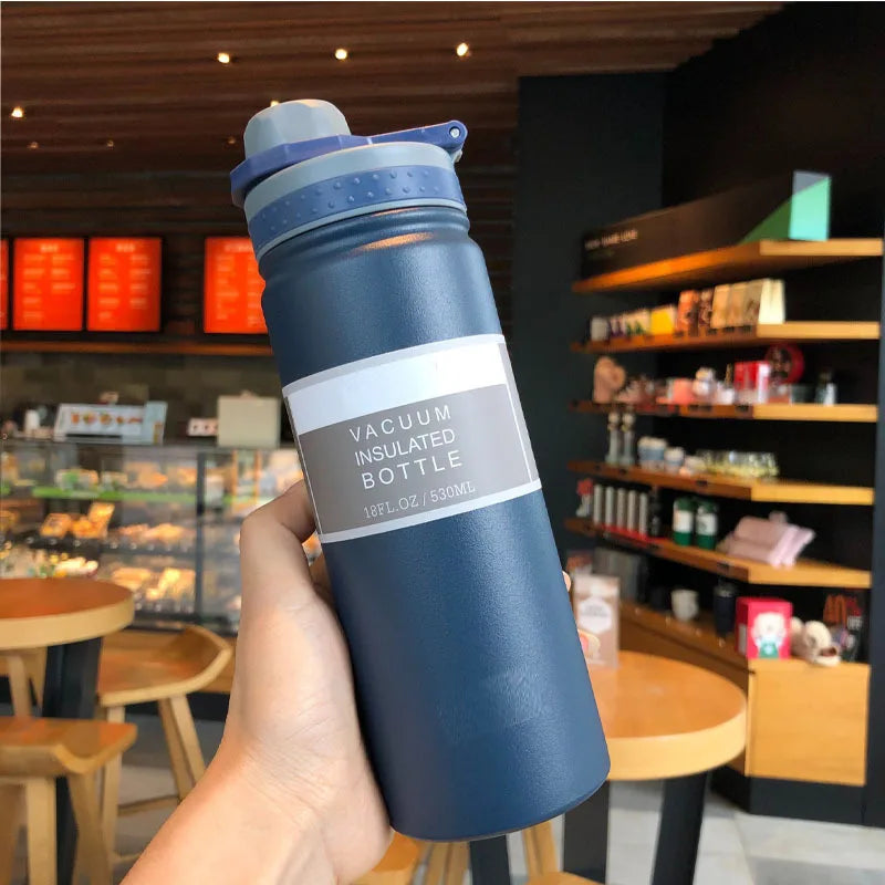 Insulated Travel Thermos Bottle — 750ml Stainless Steel