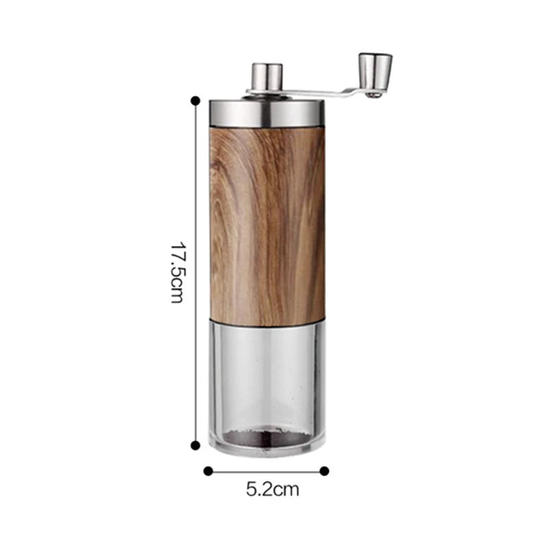 Portable Manual Coffee Grinder — Compact Stainless Steel Burr Grinder