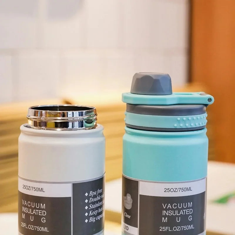 Insulated Travel Thermos Bottle — 750ml Stainless Steel