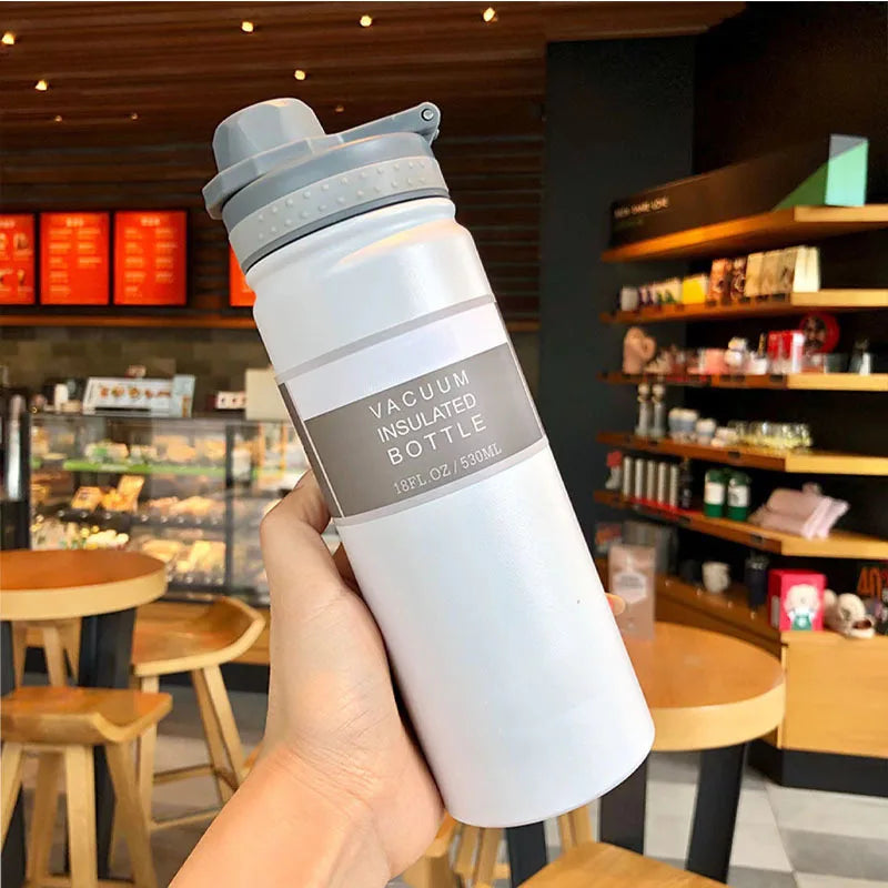 Insulated Travel Thermos Bottle — 750ml Stainless Steel
