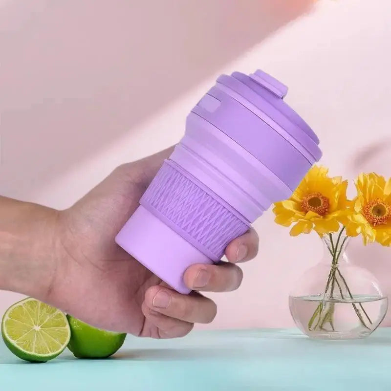 Collapsible Travel Cup — Compact Silicone Mug (350ml)
