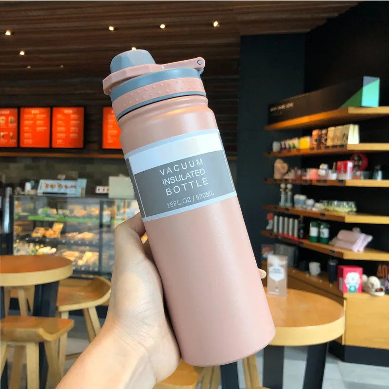Insulated Travel Thermos Bottle — 750ml Stainless Steel