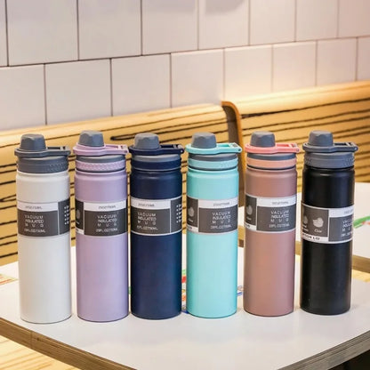Insulated Travel Thermos Bottle — 750ml Stainless Steel