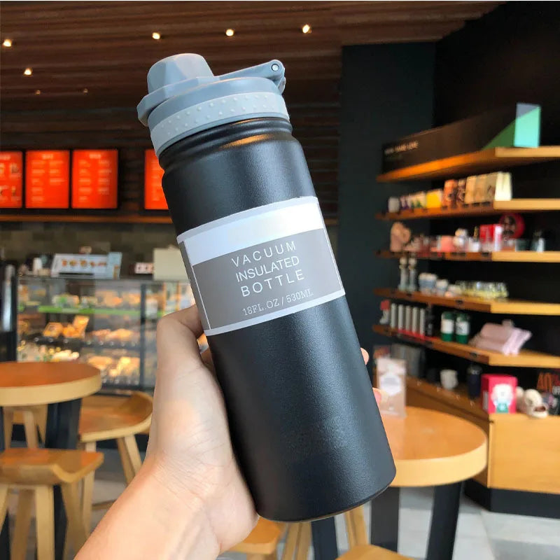 Insulated Travel Thermos Bottle — 750ml Stainless Steel