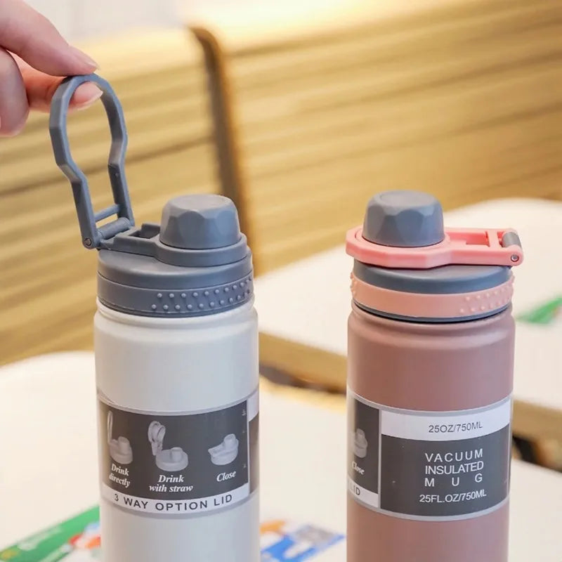 Insulated Travel Thermos Bottle — 750ml Stainless Steel