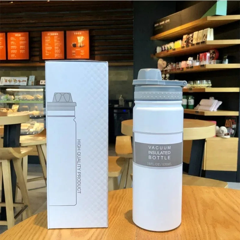 Insulated Travel Thermos Bottle — 750ml Stainless Steel