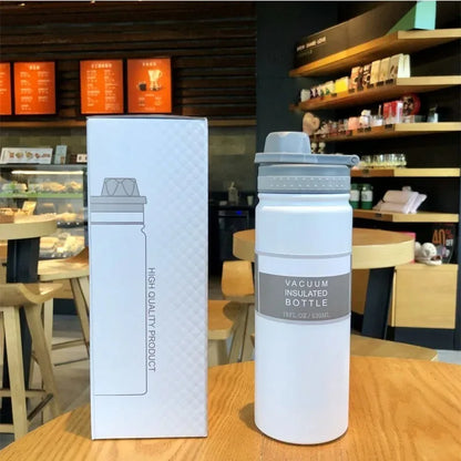 Insulated Travel Thermos Bottle — 750ml Stainless Steel