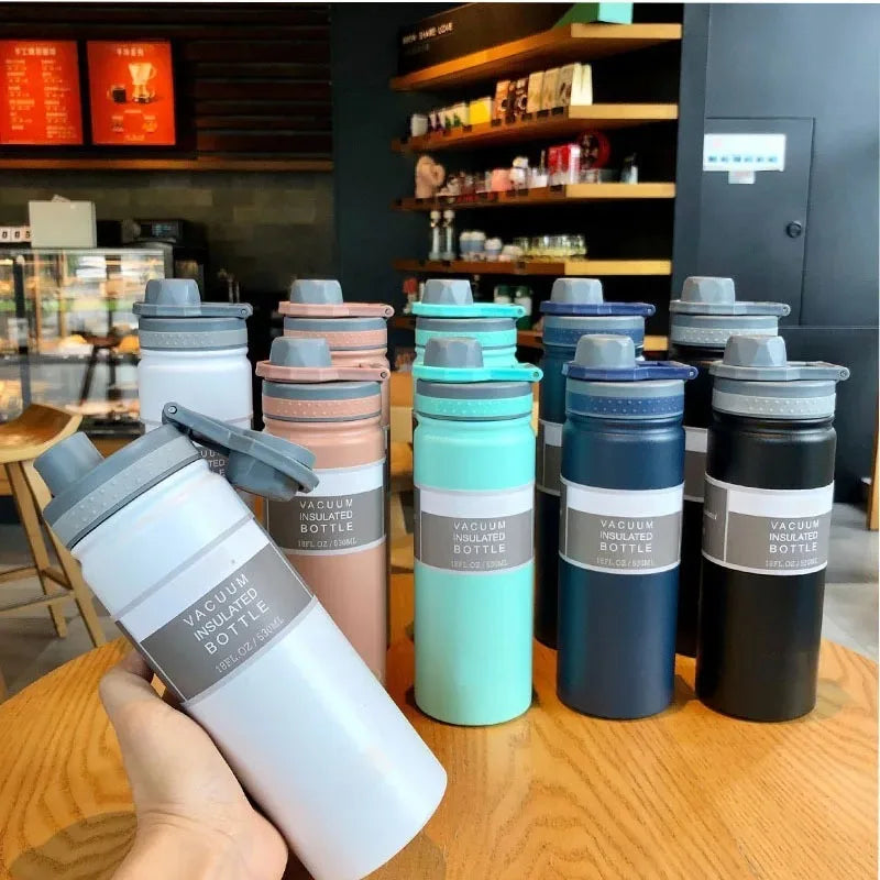 Insulated Travel Thermos Bottle — 750ml Stainless Steel