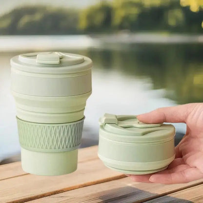 Collapsible Travel Cup — Compact Silicone Mug (350ml)