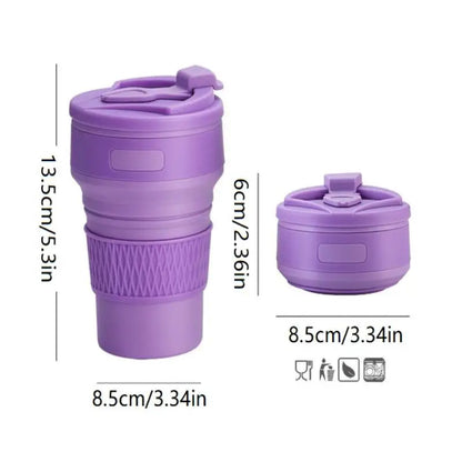 Collapsible Travel Cup — Compact Silicone Mug (350ml)